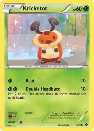 Next Destinies  003 Kricketot  - Reverse Holofoil - Common