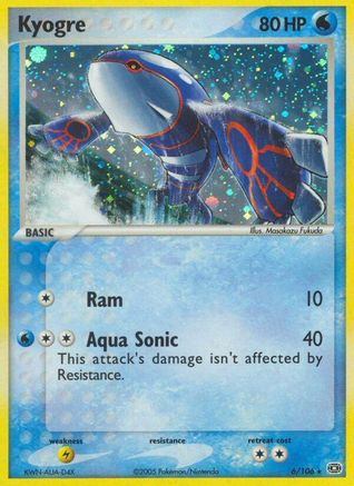 Emerald /106 Kyogre - 006/106  - Reverse Holofoil - Holo Rare