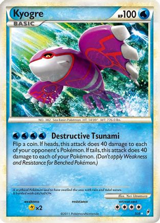 Call of Legends  Kyogre (Shiny)  - Holofoil - Shiny Holo Rare