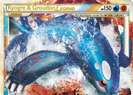 Undaunted  087 Kyogre & Groudon Legend (Top)  - Holofoil - Ultra Rare