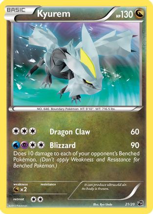 Dragon Vault  021 Kyurem  - Holofoil - Holo Rare