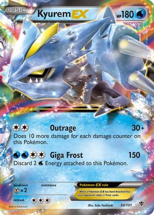 Plasma Blast  030 Kyurem EX  - Holofoil - Ultra Rare