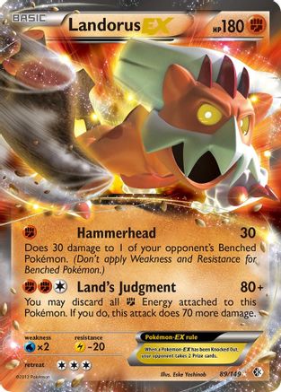 Boundaries Crossed  089 Landorus EX  - Holofoil - Ultra Rare