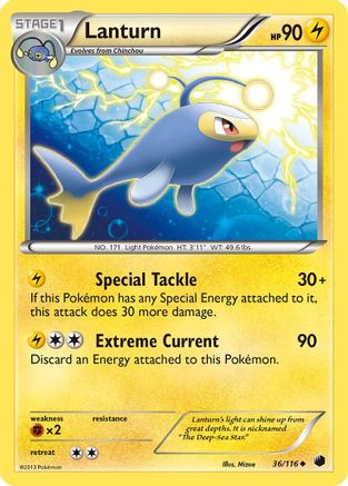 Plasma Freeze  036 Lanturn  - Reverse Holofoil - Uncommon