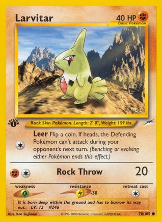 Neo Destiny  070/105 Larvitar  - Unlimited - Common