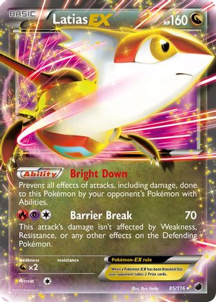 Plasma Freeze  085 Latias EX  - Holofoil - Ultra Rare