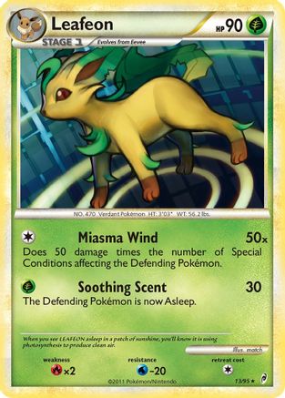 Call of Legends  Leafeon  - Holofoil - Holo Rare