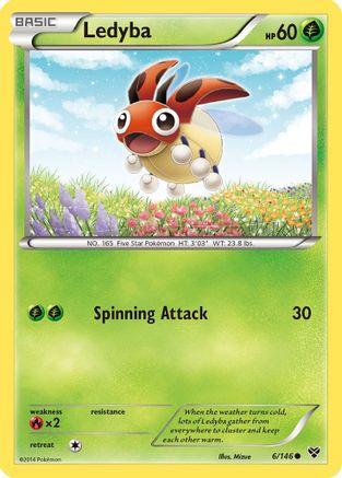 XY Base Set  006 Ledyba  - Common