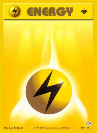 Neo Genesis  109/111 Lightning Energy  - 1st Edition - Common