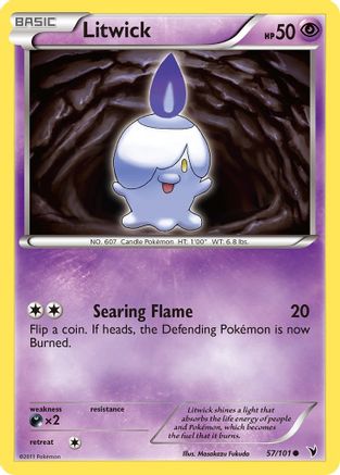 Noble Victories  057 Litwick (57)  - Reverse Holofoil - Common