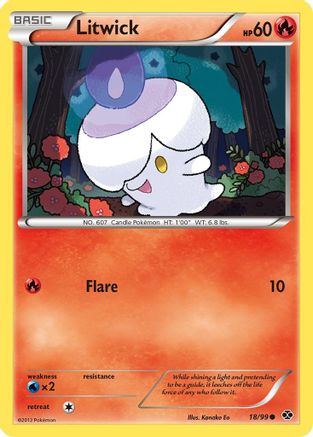 Next Destinies  018 Litwick  - Reverse Holofoil - Common