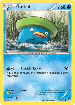 Plasma Storm  029/135 Lotad  - Common