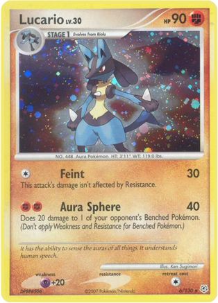 Diamond and Pearl  006 Lucario  - Holofoil - Holo Rare