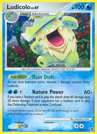 Secret Wonders /132 Ludicolo  - Holofoil - Holo Rare