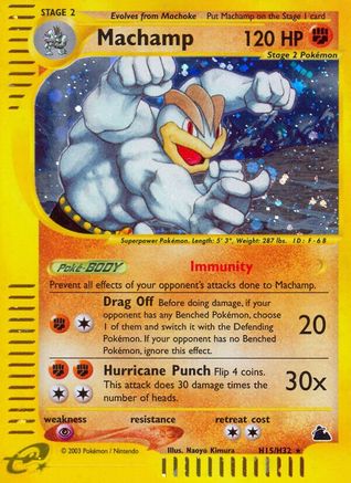 Skyridge  H15 Machamp (H15)  - Holofoil - Holo Rare