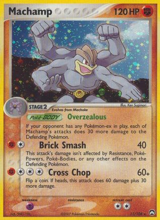 Power Keepers  011/108 Machamp  - Holofoil - Holo Rare