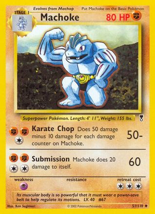 Legendary Collection  051 Machoke  - Reverse Holofoil - Uncommon