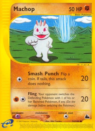 Skyridge  074 Machop  - Reverse Holofoil - Common