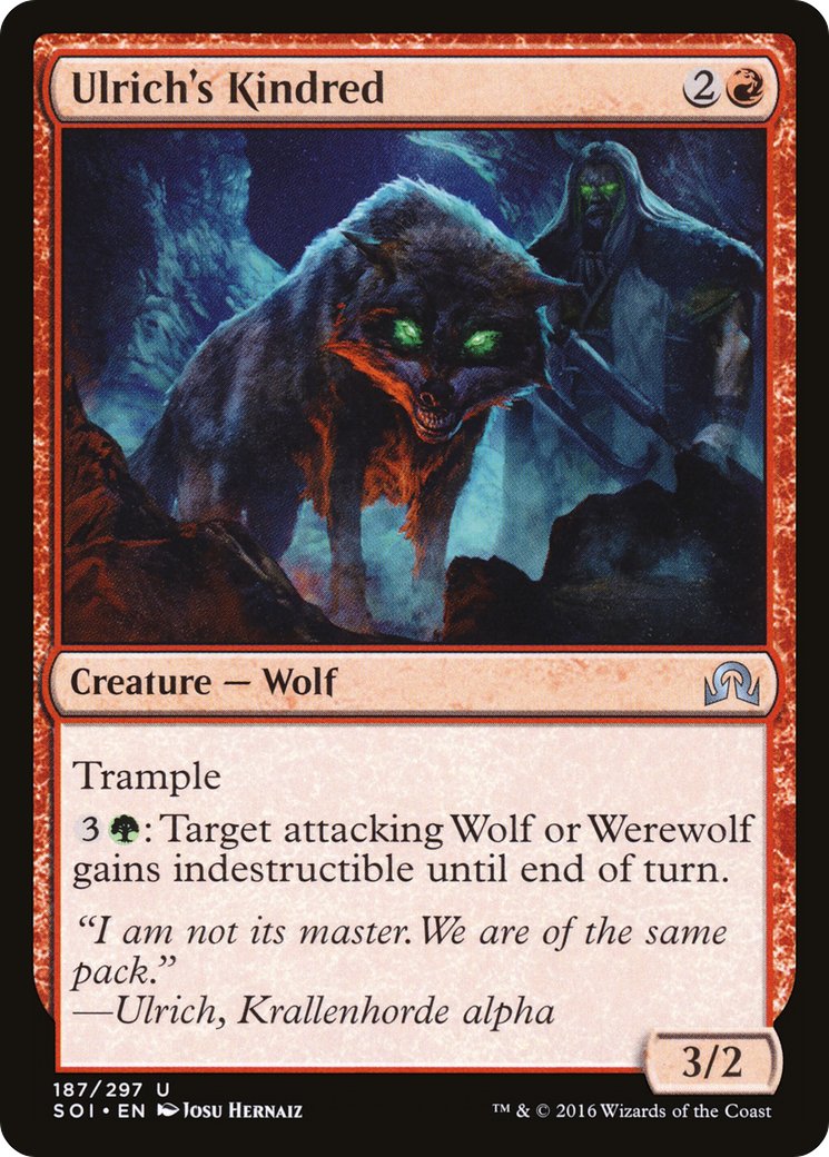 Shadows over Innistrad - (SOI-187) - Ulrich's Kindred