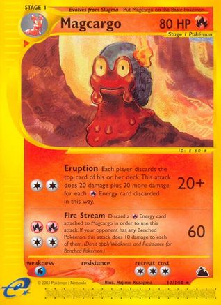 Skyridge  017 Magcargo (17)  - Reverse Holofoil - Rare