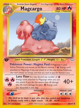 Neo Revelation  033/64 Magcargo  - Unlimited - Uncommon
