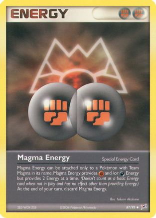Team Magma vs Team Aqua  Magma Energy  - Uncommon