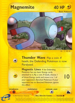Skyridge  076 Magnemite  - Reverse Holofoil - Common