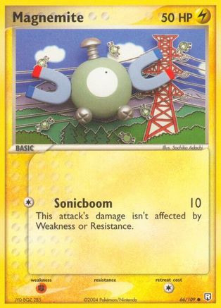 Team Rocket Returns  066 Magnemite  - Reverse Holofoil - Common