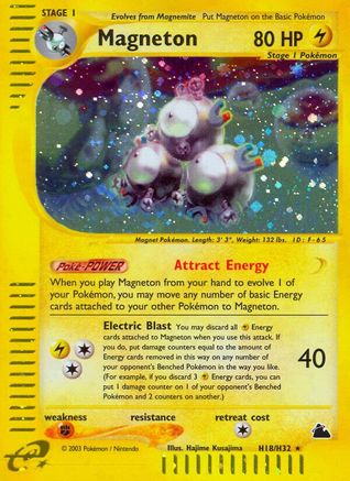 Skyridge  H18 Magneton (H18)  - Holofoil - Holo Rare