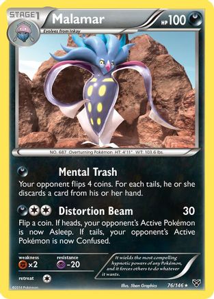 XY Base Set  076 Malamar (76)  - Rare