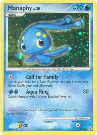 Diamond and Pearl  009 Manaphy  - Holofoil - Holo Rare