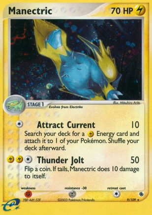 Ruby and Sapphire /109 Manectric - 9/109  - Holofoil - Holo Rare