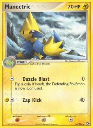 Emerald /106 Manectric - 016/106  - Reverse Holofoil - Rare