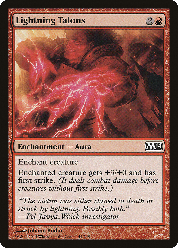 Magic 2014 - (M14-144) - Lightning Talons Foil