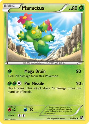 Black and White  011 Maractus (11)  - Reverse Holofoil - Uncommon