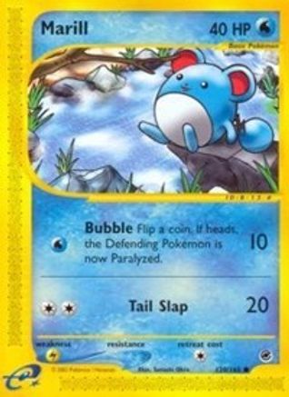 Expedition  120/165 Marill  - Reverse Holofoil - Common
