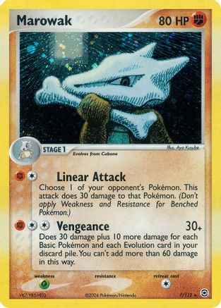 FireRed & LeafGreen  007 Marowak  - Holofoil - Holo Rare