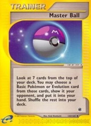 Expedition  143/165 Master Ball  - Uncommon