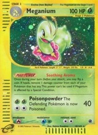 Expedition  018 Meganium (18)  - Reverse Holofoil - Holo Rare