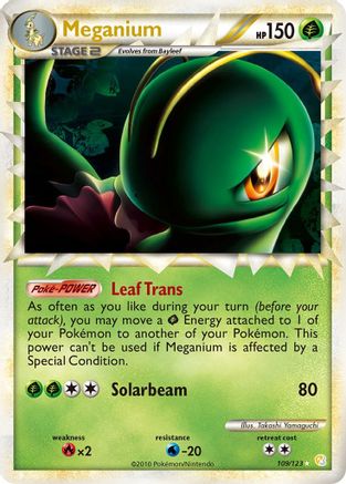 HeartGold SoulSilver  109 Meganium (Prime)  - Holofoil - Ultra Rare