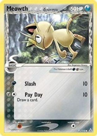 Holon Phantoms  071/110 Meowth (Delta Species)  - Reverse Holofoil - Common