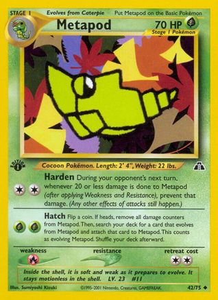 Neo Discovery  042/75 Metapod  - Unlimited - Uncommon