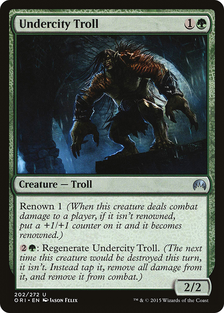 Magic Origins - (ORI-202) - Undercity Troll Foil