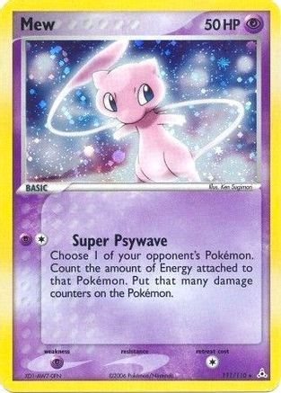 Holon Phantoms  111 Mew  - Holofoil - Holo Rare
