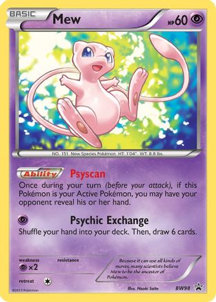 Black and White Promos  BW98 Mew  - Holofoil - Promo