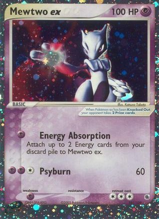 Ruby and Sapphire  Mewtwo ex  - Holofoil - Ultra Rare