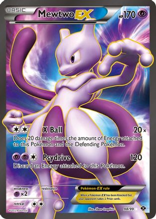 Next Destinies  098 Mewtwo EX (98 Full Art)  - Holofoil - Ultra Rare