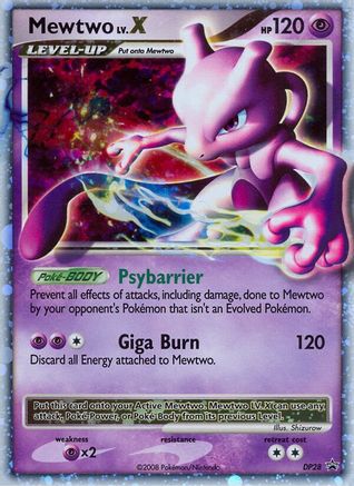 Diamond and Pearl Promos  Mewtwo LV.X - DP28  - Holofoil - Promo