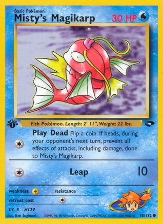 Gym Challenge  088/132 Misty's Magikarp  - Unlimited - Common