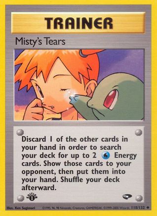 Gym Challenge  118/132 Misty's Tears  - Unlimited - Uncommon